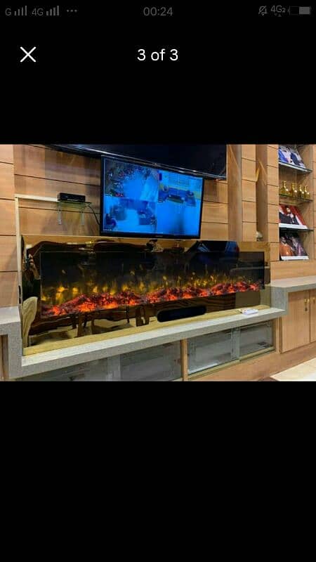 3D Electric fireplace 0