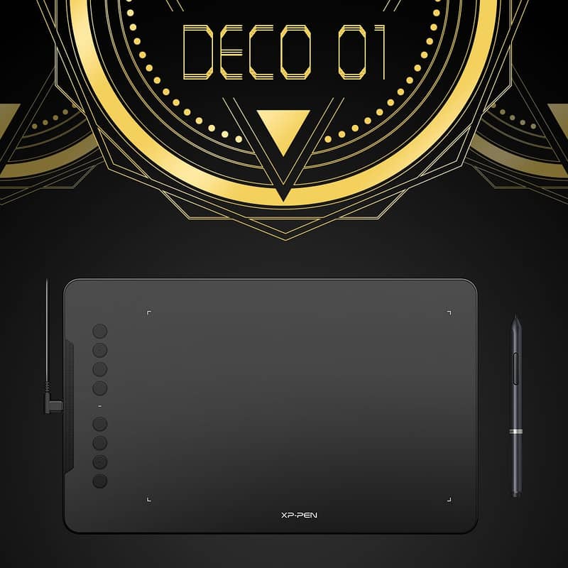 XP-Pen Deco01 Graphics Drawing Tablet/ Board with 8192 le 6