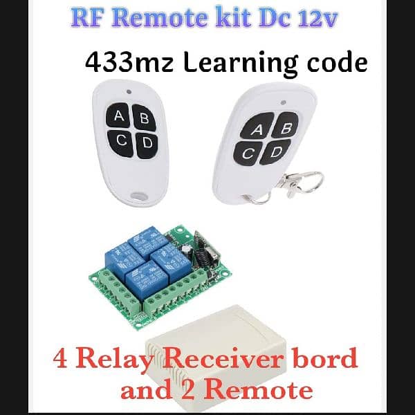 433 Mhz RF 4CH EV1527 Car Learning Code Remote Control Wireless 14