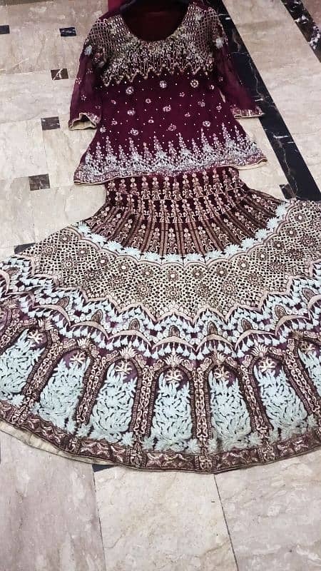 lehnga suit full embroidery branded 6