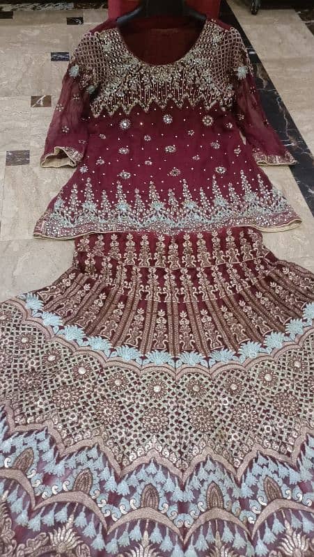 lehnga suit full embroidery branded 10