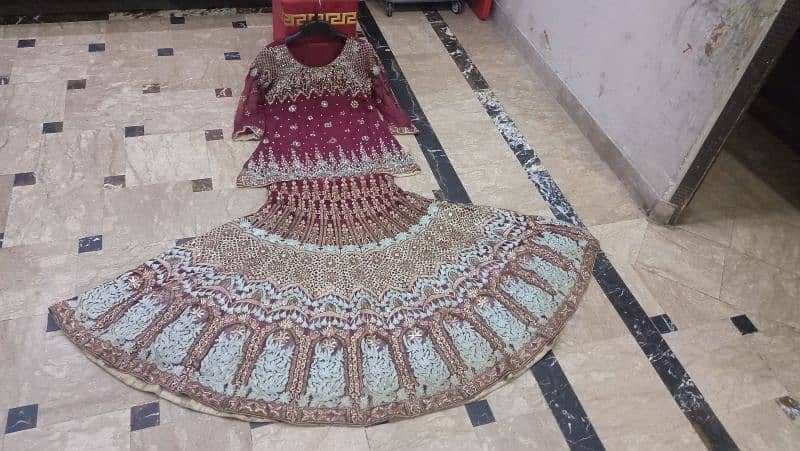 lehnga suit full embroidery branded 11