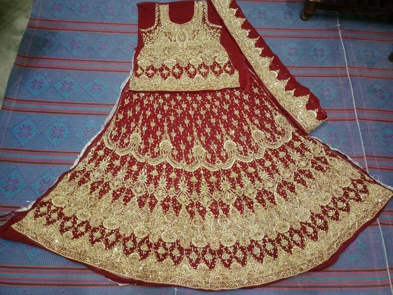 unstitched bridal lehnga for sale. . 1