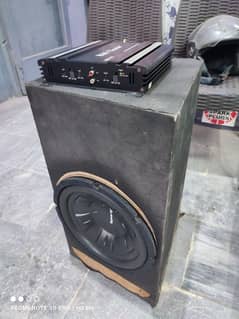 2 channel amplifier and woofer