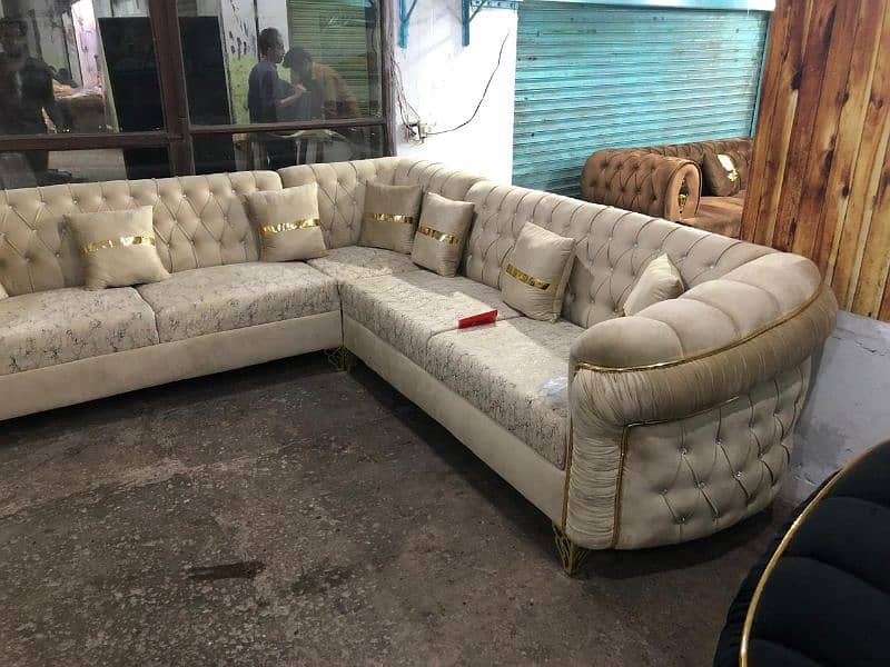 L shape sofa set 7 seater 4