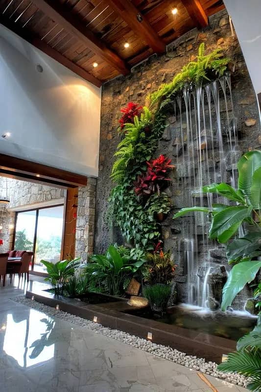 Waterfall - Fountain - Water Features - Vertical Garden - Pool 7