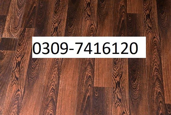 Wooden flooring vinyl floor glossy shiny floor/wallpers/window blinds 18