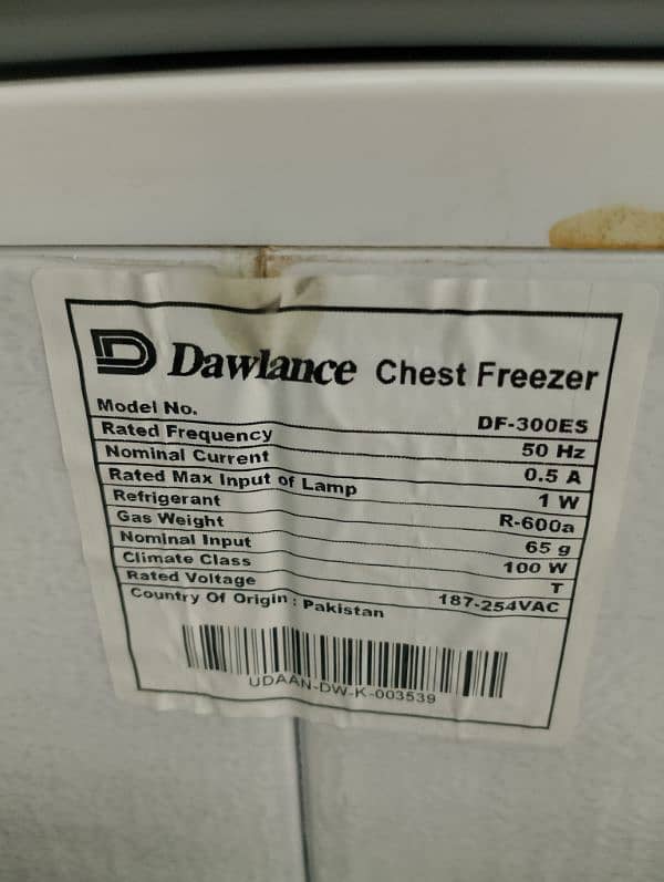 Dawlance deep freezer 2