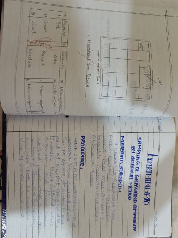 Handmade practical copy Biology class 12 Punjab board lahore 6