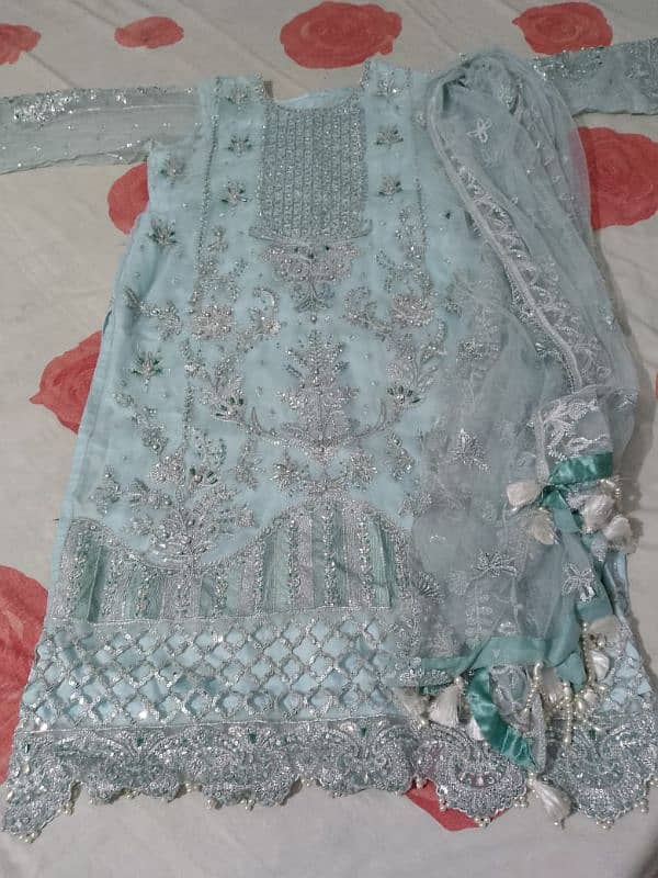 Fancy complete suits full heavy work branded suit latest design 2