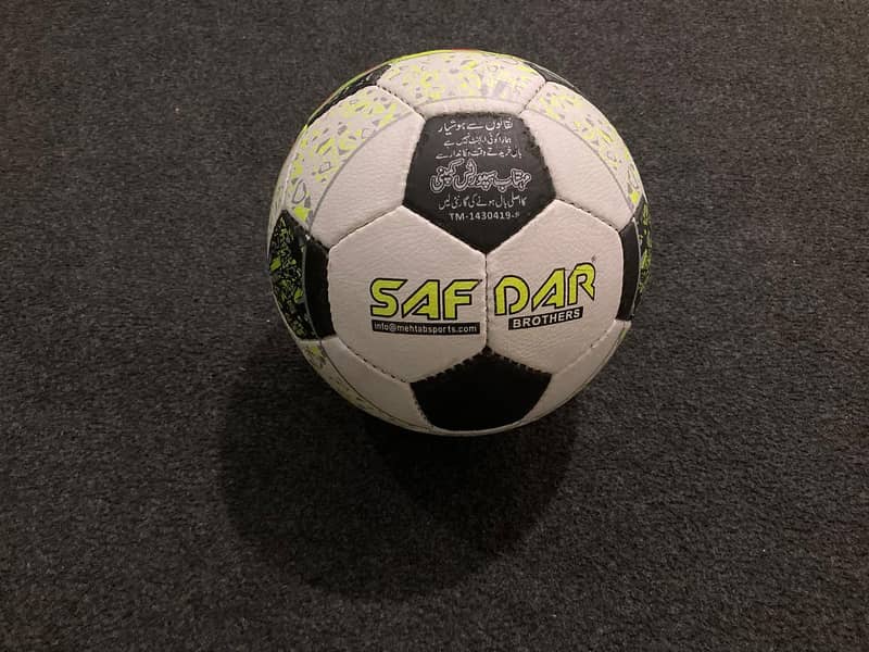 High Quality Mehtab Sports Hand Stitched Gold Football / Quality ball 3