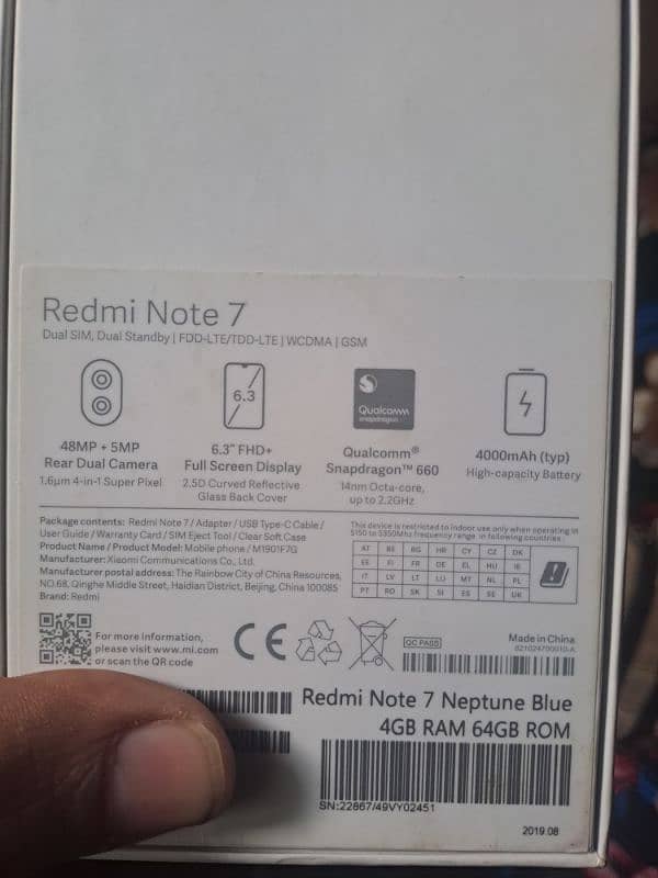 Redmi note 7.4/64 5