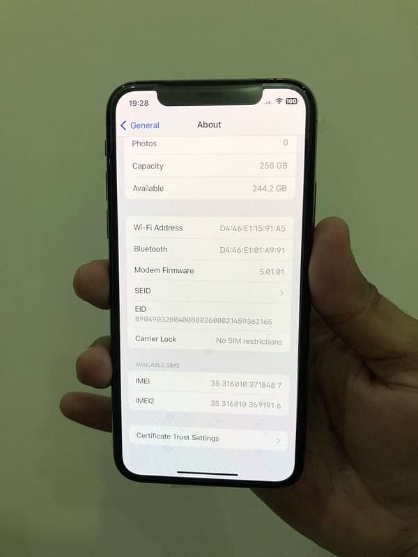 iPhone XS 256gb PTA approved 7