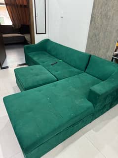 seven seater L shaped sofa available  for sale