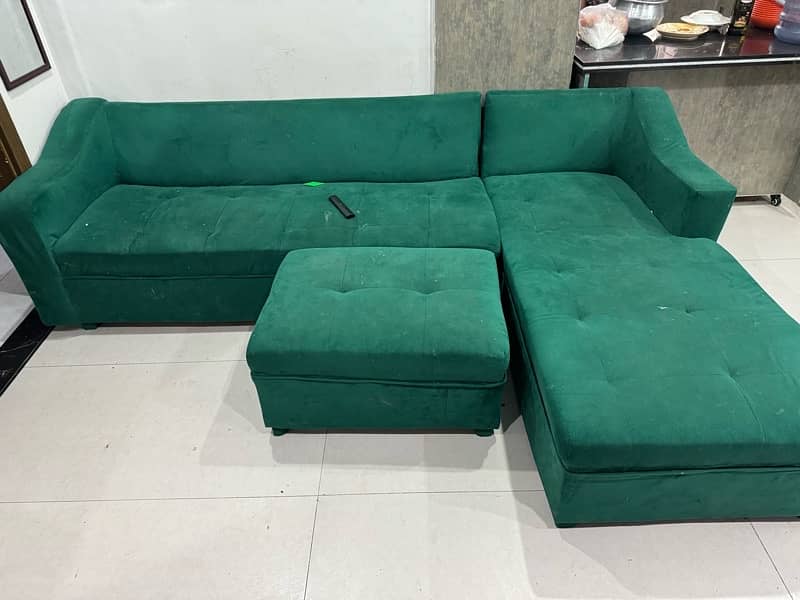 seven seater L shaped sofa available  for sale 2