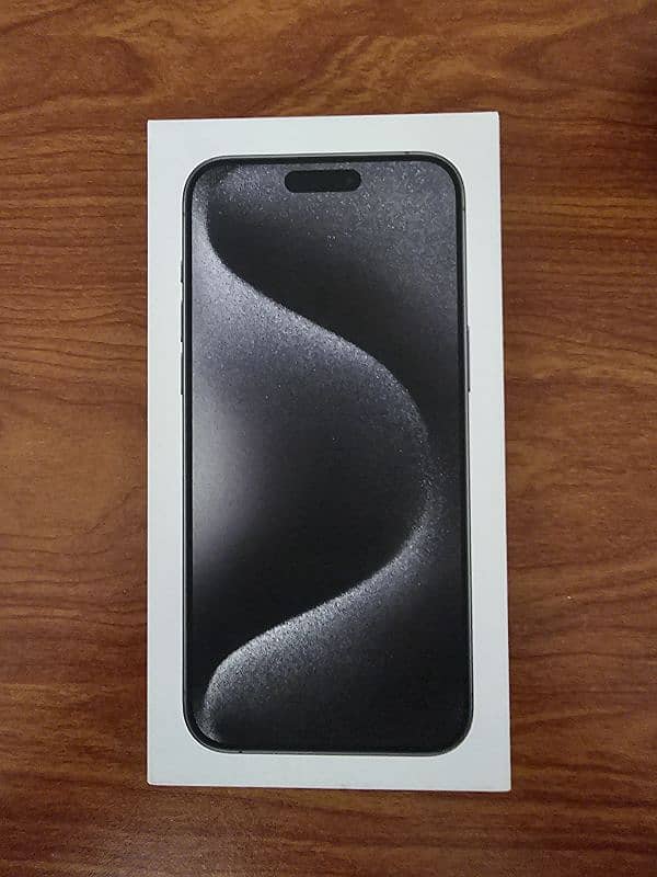 iPhone 15 Pro Max Brand New Box Pack Black Titanium 256 GB 0