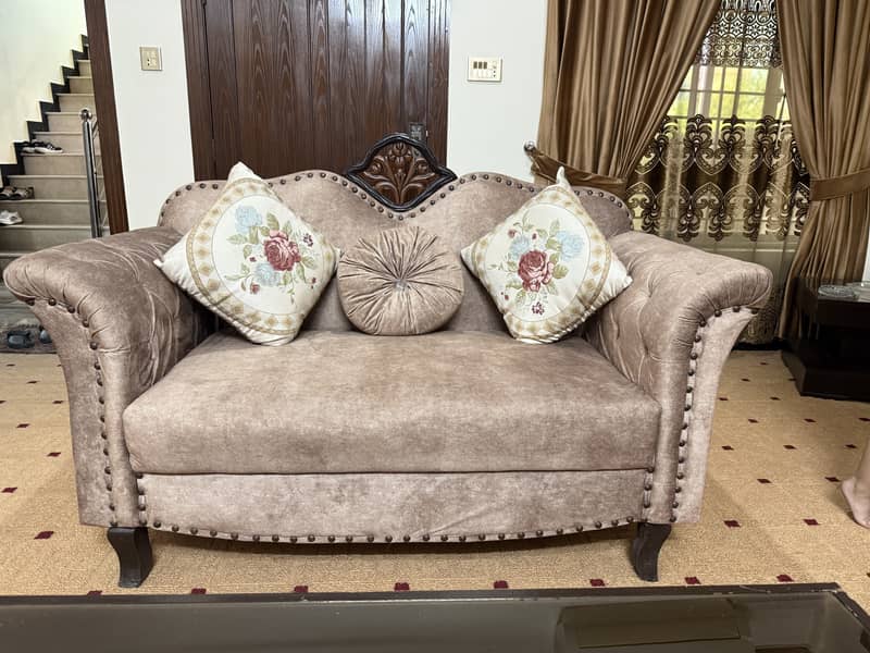 Seven seater sofa | Luxury sofa | 7 seater sofa | sofa set | side tabl 2