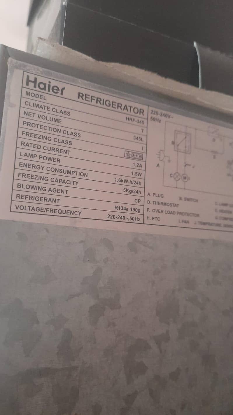 HAIER HRF-345 – TPB TURBO COOL REFRIGERATOR 1