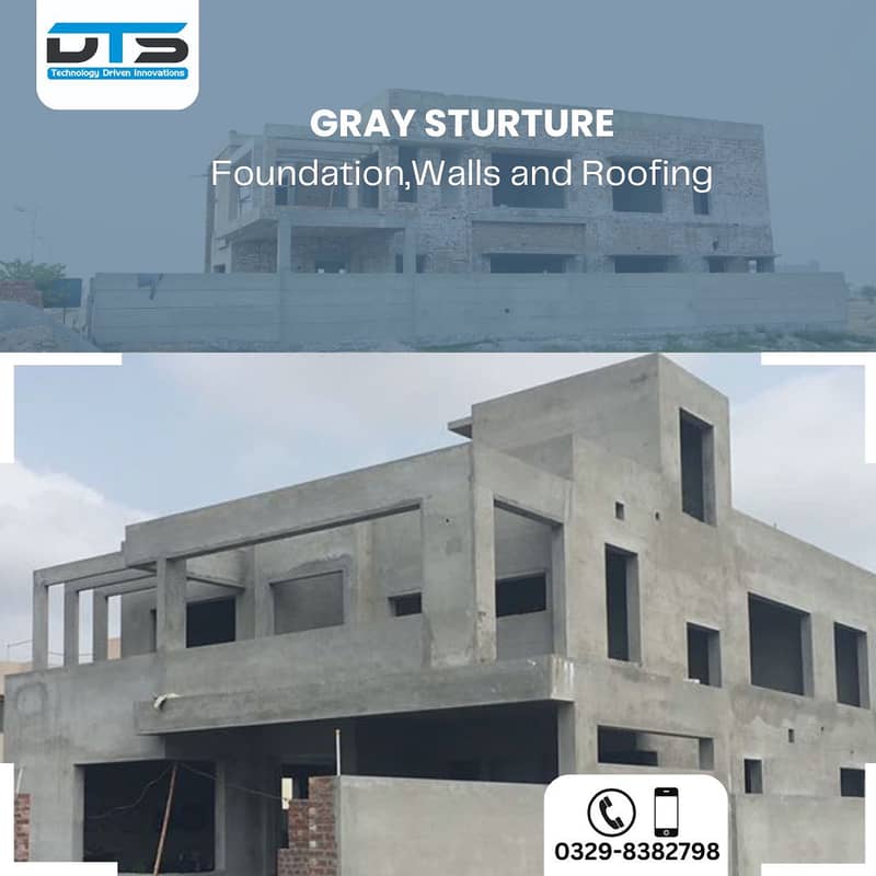 Construction Services, Glass Work Almunium, Gray Structure, Renovation 0