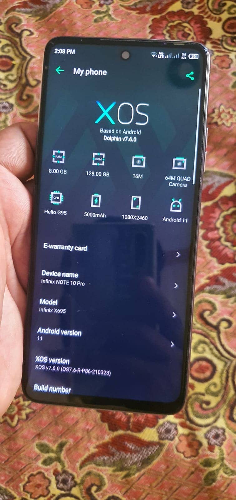 Infinix Not 10 pro 8/128 2