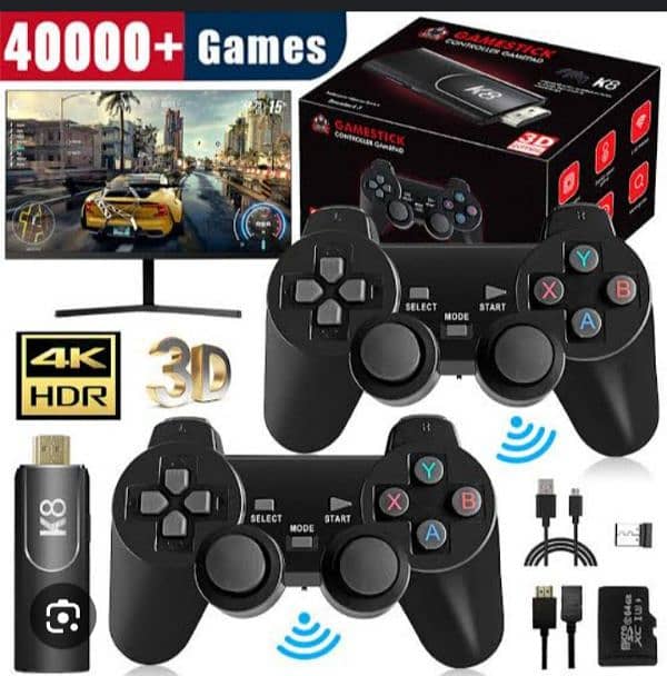 K8 Gaming Console with 2x wireless controller 35000 games installed 1