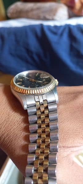 Rolex Datejust black Golden  watch 2