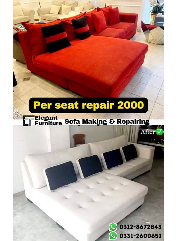 Sofa Maker - Sofa repairing -  Furniture polish - L shape sofa set 3