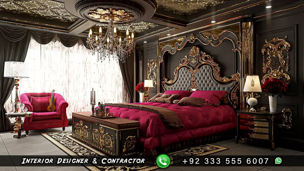 Bedroom interior Designer - Feature Wall - Bed Master Wal - Media Wal 13