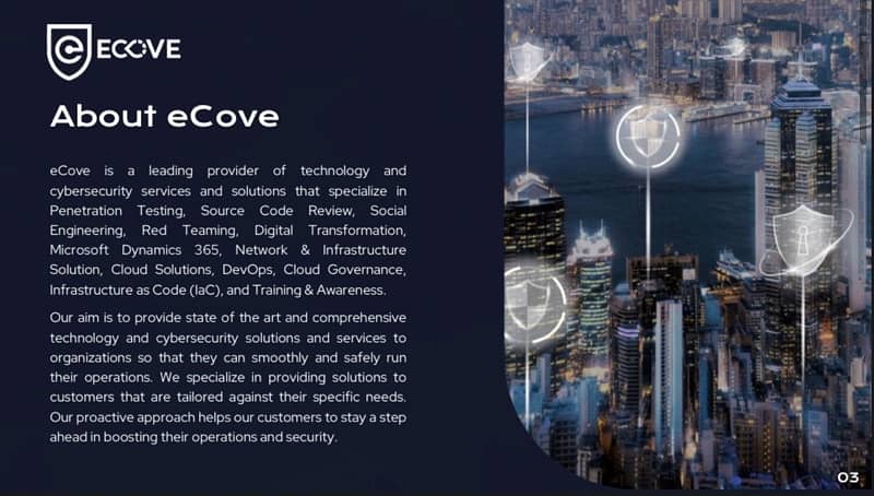 eCove - Cyber Security services 1