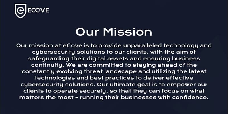 eCove - Cyber Security services 2