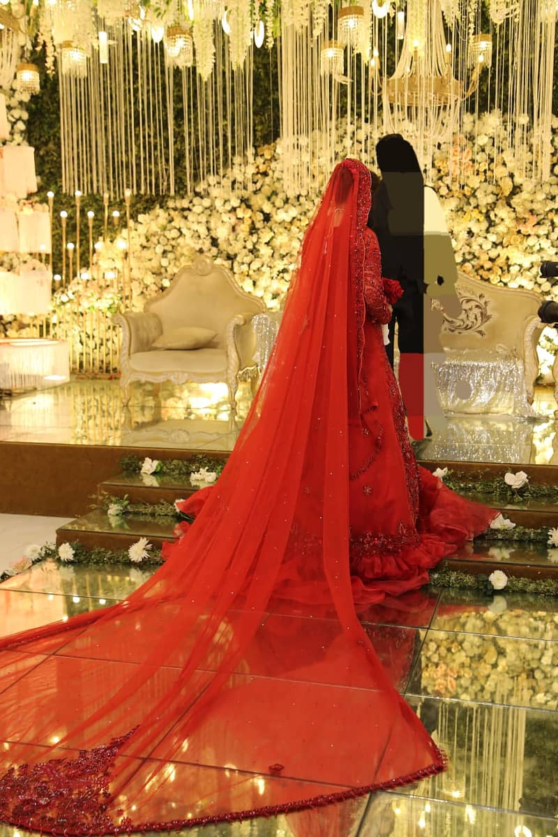 Bridal Maxi | Walima Maxi | Red Designer Maxi | Bridal Dress 4