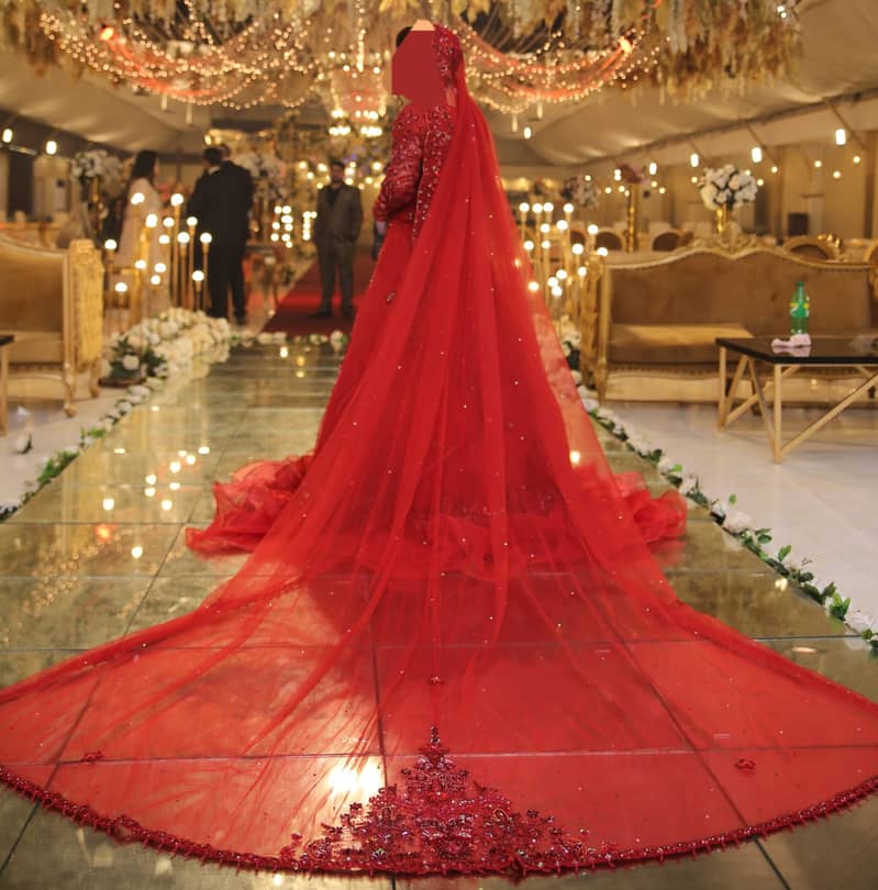 Bridal Maxi | Walima Maxi | Red Designer Maxi | Bridal Dress 4