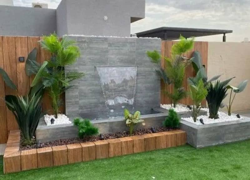 Waterfall - Fountain - Water Features - Vertical Garden - Pool 7