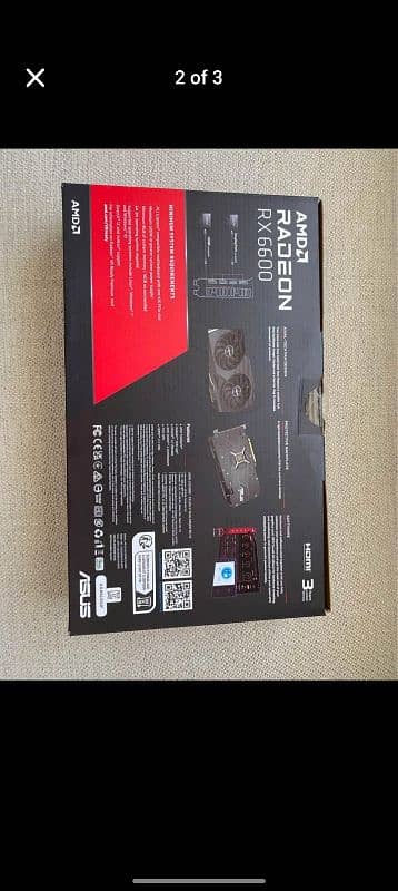 rx 6600.8gb new used just 3 months 128 bit 9