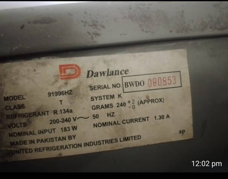 Dawlance Large size Refrigerator 0