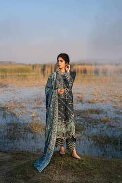 qalamkar brand winter karandi suit