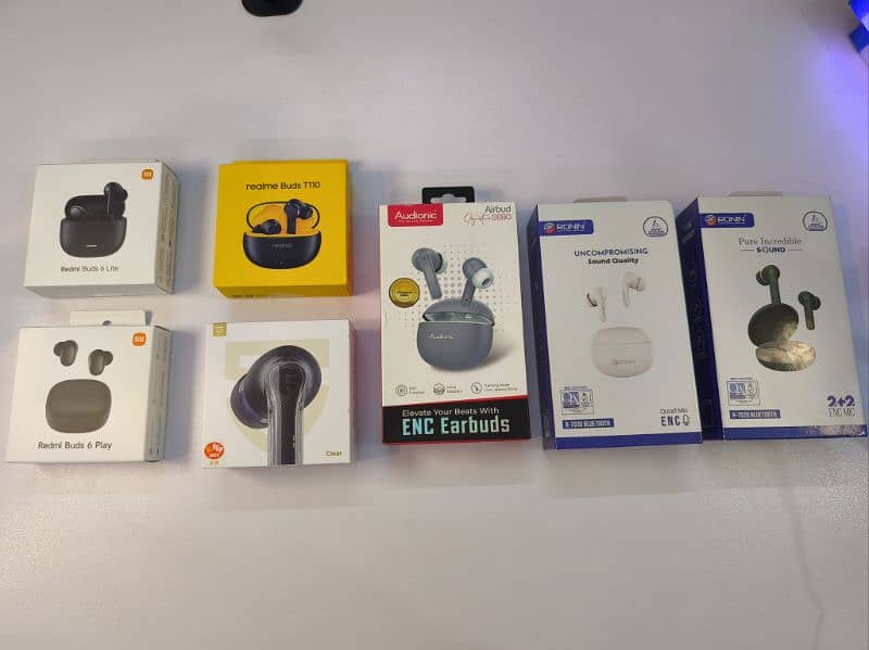 NEW WIRELESS EARBUDS FROM REDMI, SOUNDPEATS, RONIN, AUDIONIC, JOYROOM 0