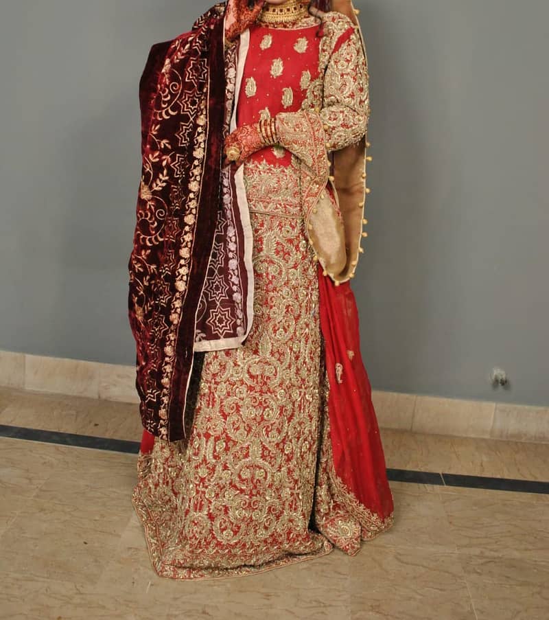 Bridal lehnga available for sale with  jwellery reasonable prices 2