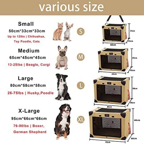 Foldable dog carrier 3