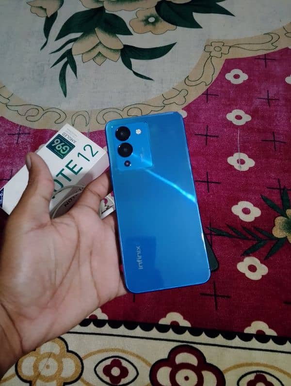 Infinix note 12 8/128 with original box charge,03271060622 6