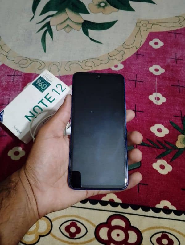 Infinix note 12 8/128 with original box charge,03271060622 9