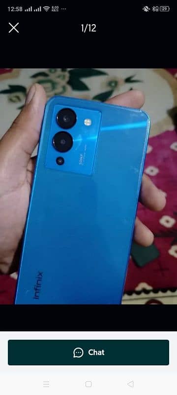 Infinix note 12 8/128 with original box charge,03271060622 11