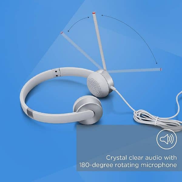 Lenovo 100 Stereo Analog Headset, 3.5mm, 180° Boom Microphone 1