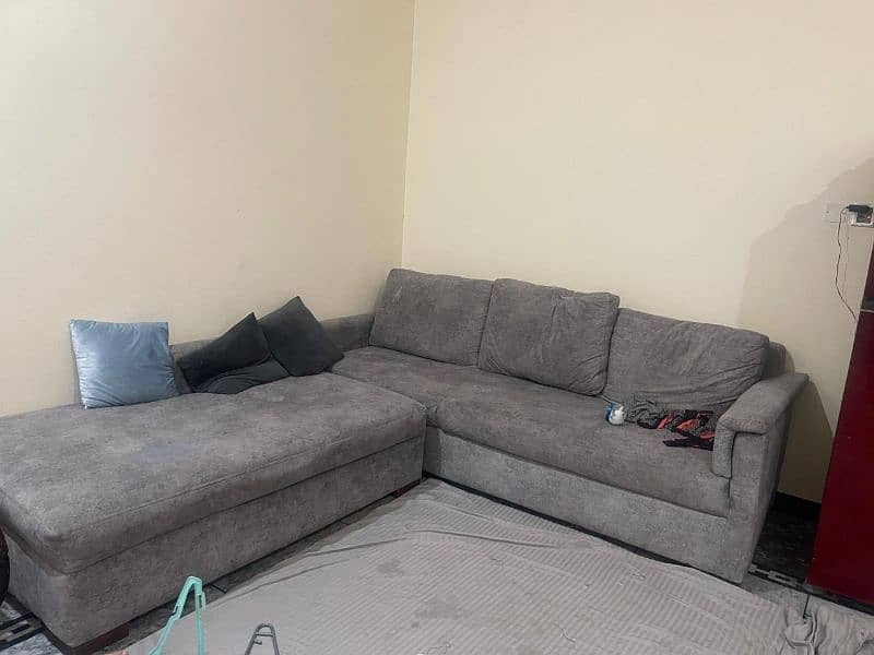 L shaped Sofa With good condition 1