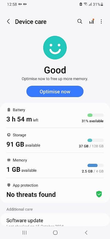 Samsung A50 Mobile Non PTA 4GB Ram 128 GB Memory 3