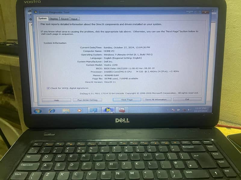 Dell Vistro 1540 Laptop 2