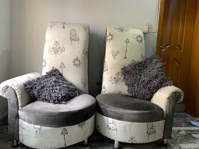 Elegant 2 piece sofa chairs 3