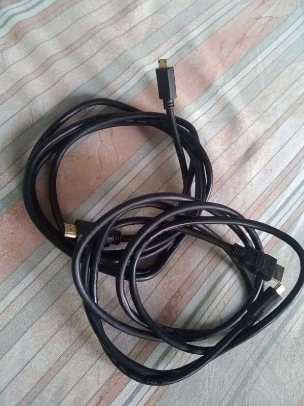 HDMI to mini HDMI cable 6fts length 2pcs (RS. 1200) 2