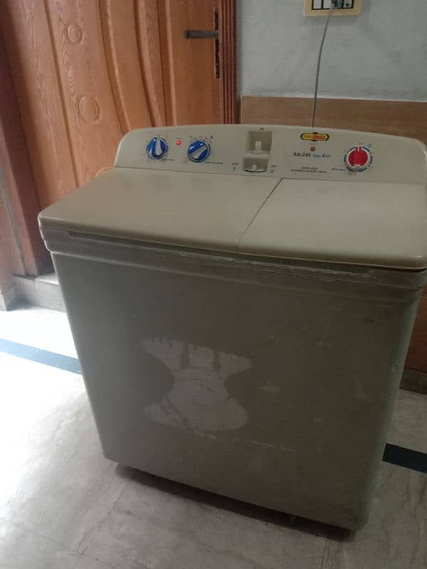 super Asia 10 kgs  with dryer twin tub 1