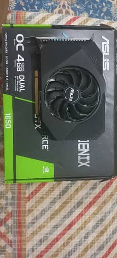 Nvidia GTX 1650 4GB , single fan, with box